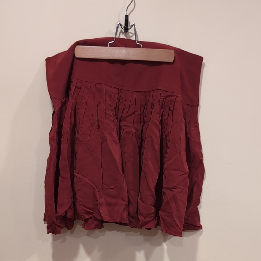 LOFT Red Mini Skirt